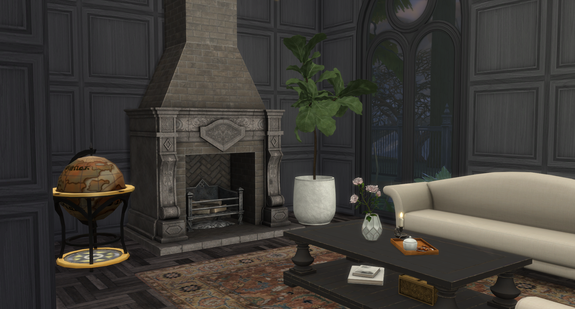 Interior of Fledermaus Bend in The Sims 4