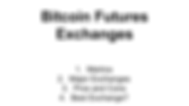 Futures Exchanges Powerpoint
