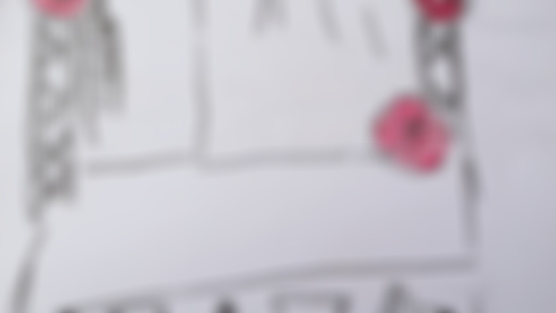 Esquema vestimenta y escenario Obra "Tamamo no mae"