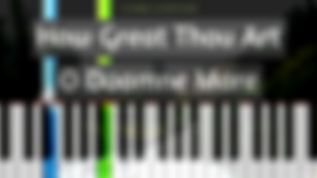 How Great Thou Art - O Doamne Mare PARTITURA PIAN