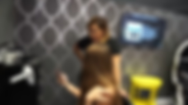 Cute Long Haired Girl Transformation To Side Shave Pixie