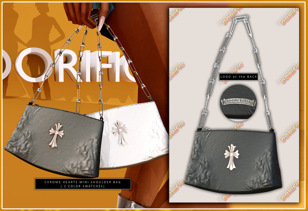 CHROME HEARTS MINI LEATHER SHOULDER BAG | Patreon