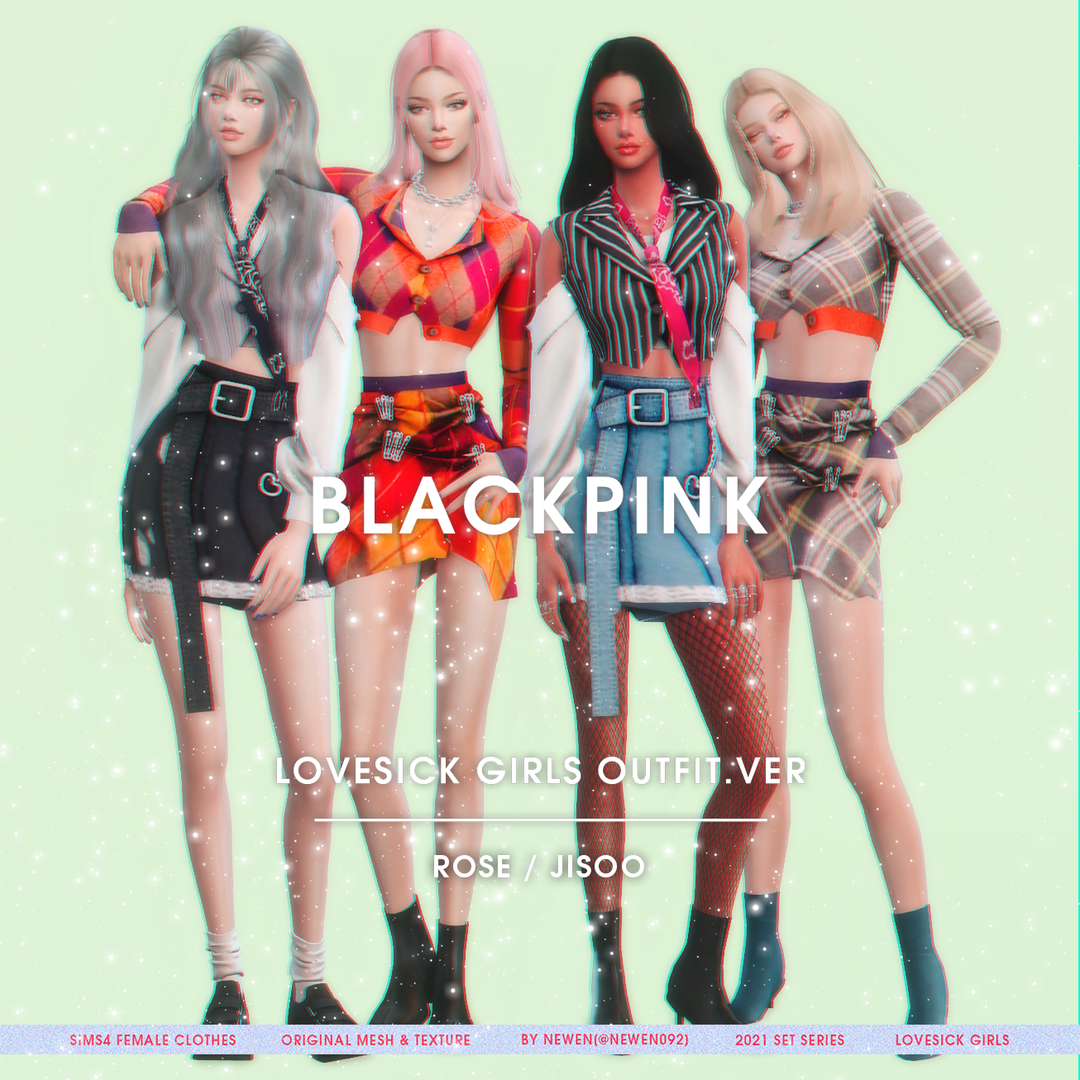 BLACKPINK LOVESICK GIRLS MV outfit .ver Rose / Jisoo | Patreon