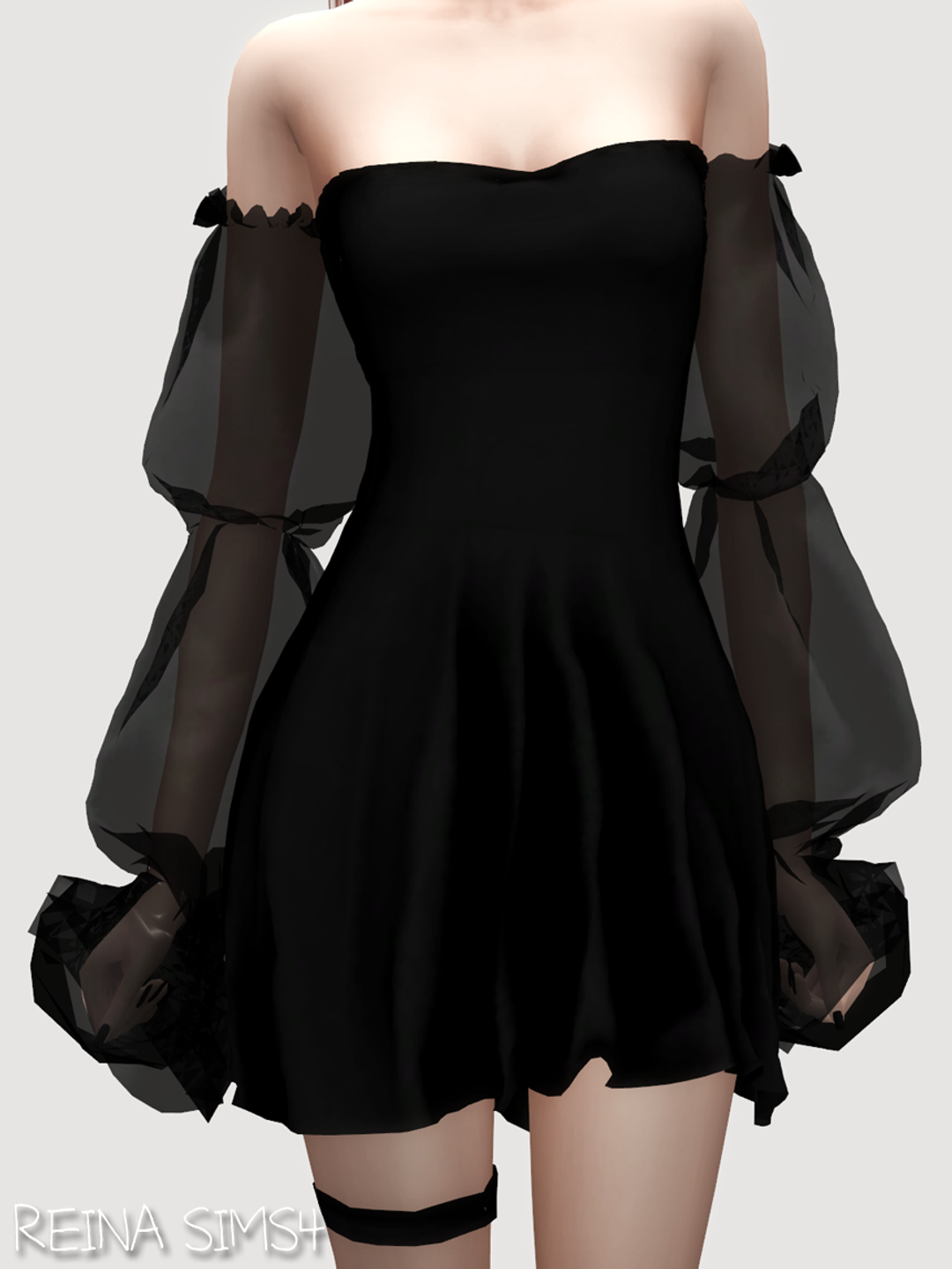 formal gothic dresses sims 4 cc Beaded Navy Satin Illusion Neck A-line Plus Size Evening Prom Dress main image 0