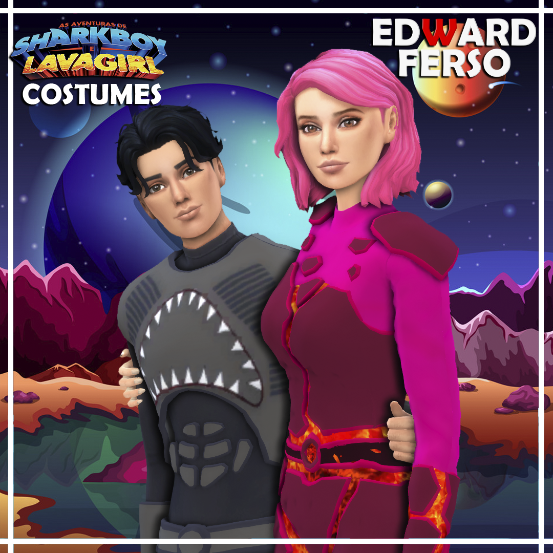 SharkBoy and Lavagirl Costumes - FREE | Patreon, image size:1080x1080