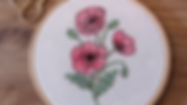 Poppies Embroidery Pattern 🌸 2nd June Pattern 