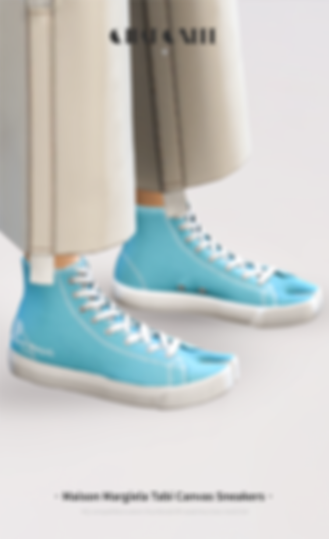 Sims Male Sneakers Maison Margiela Tabi Canvas High Top