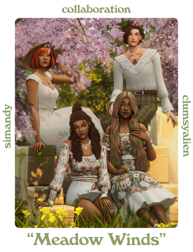 «Meadow Winds» by SIMANDY x CLUMSYALIEN custom content (CC) for Sims 4 by clumsyalien
