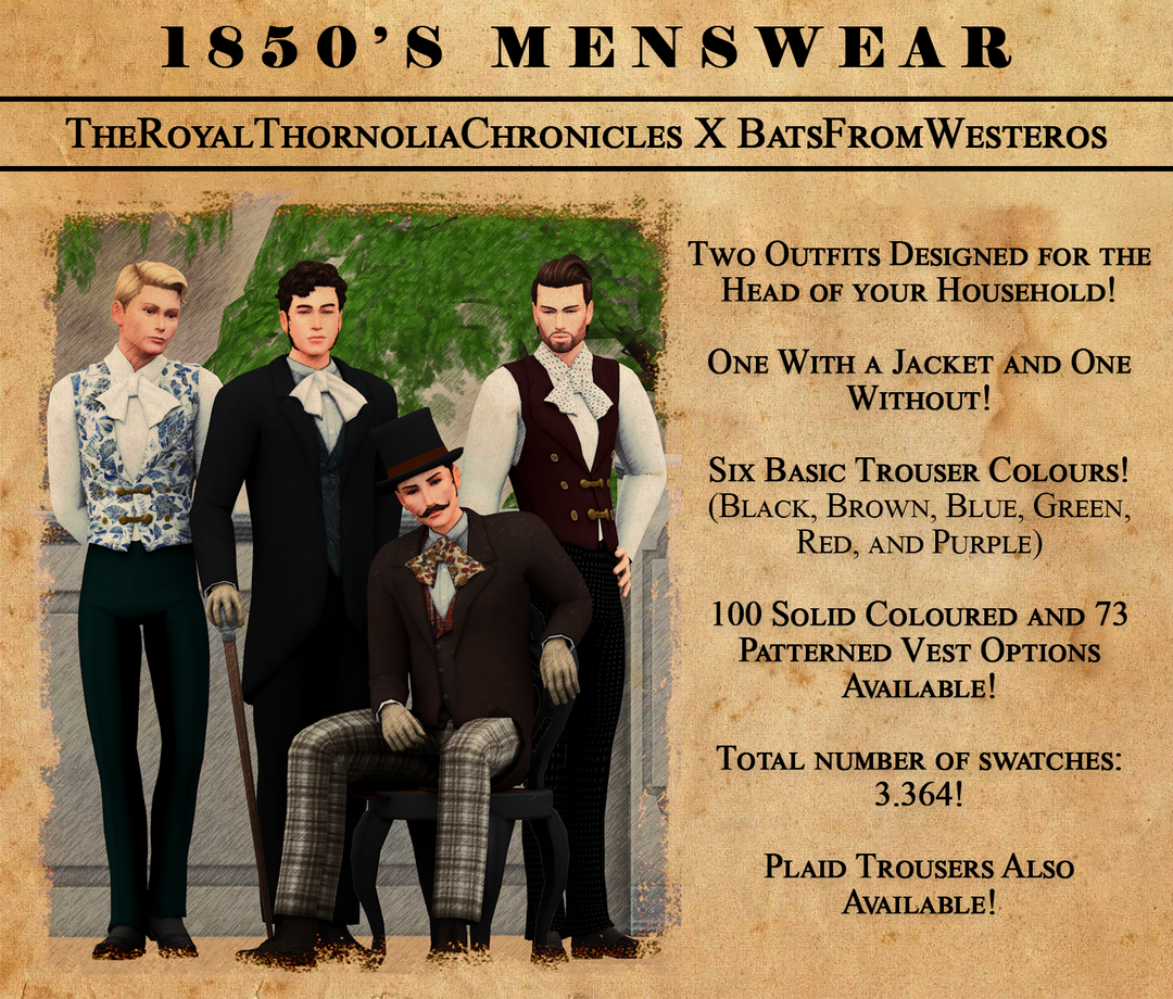 1850's Menswear: A Collaboration with BatsfromWesteros | Patreon 1850's Menswear: A Collaboration with BatsfromWesteros | Patreon
