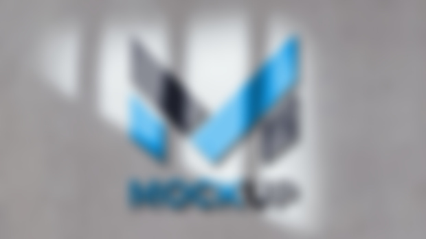 Realistic Sunshade 3D Logo Mockup