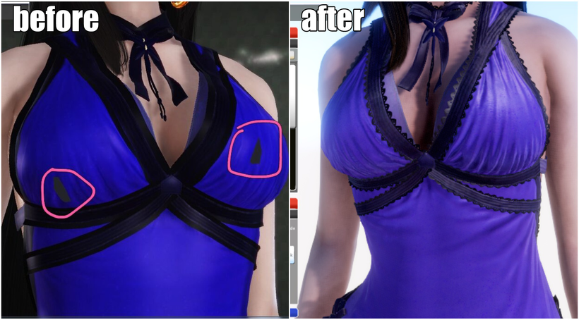 Tifa's purple dress (updated) | Patreon