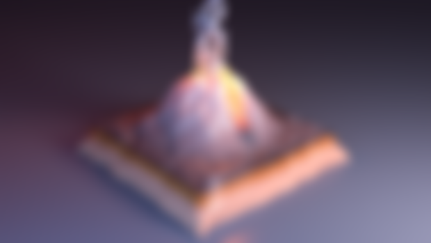 Active Volcano in Blender
