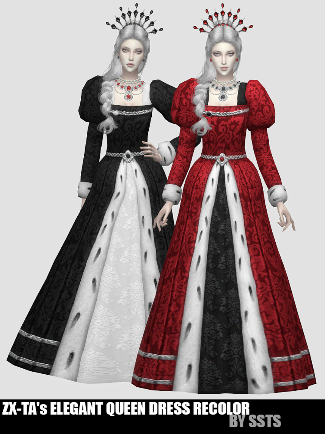 ZX-TA's ELEGANT QUEEN DRESS RECOLOR by SSTS | Patreon