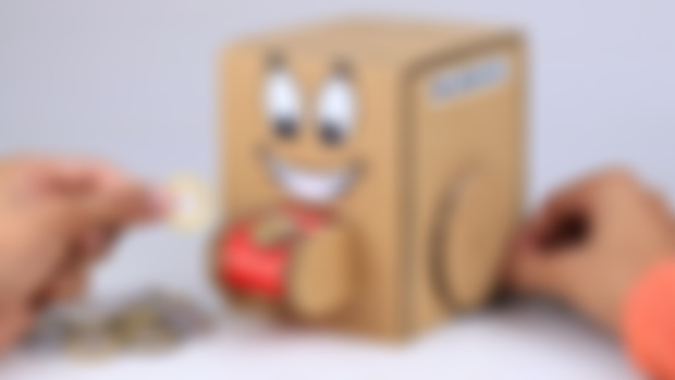 Coin Bank From Cardboard #2 