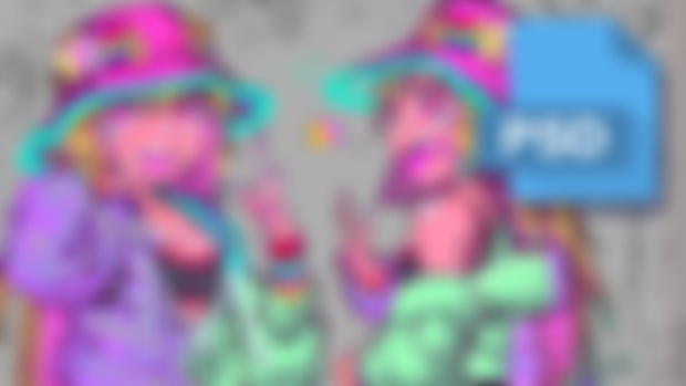 Raverie-chan PSD Download!