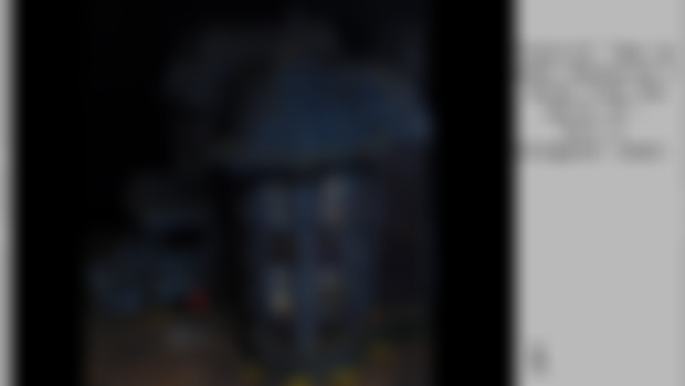 Tutorial "How to make Pennywise's house from the movie It".  Part 4.  Octagonal tower.