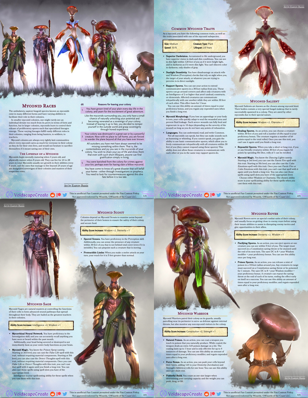 Race] Myconid Races | Patreon
