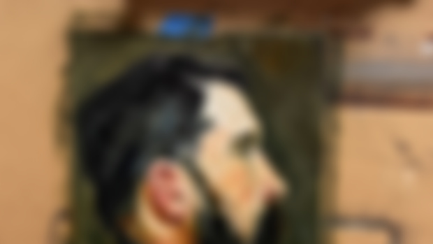 Master Copy of a Sargent & new painting set up