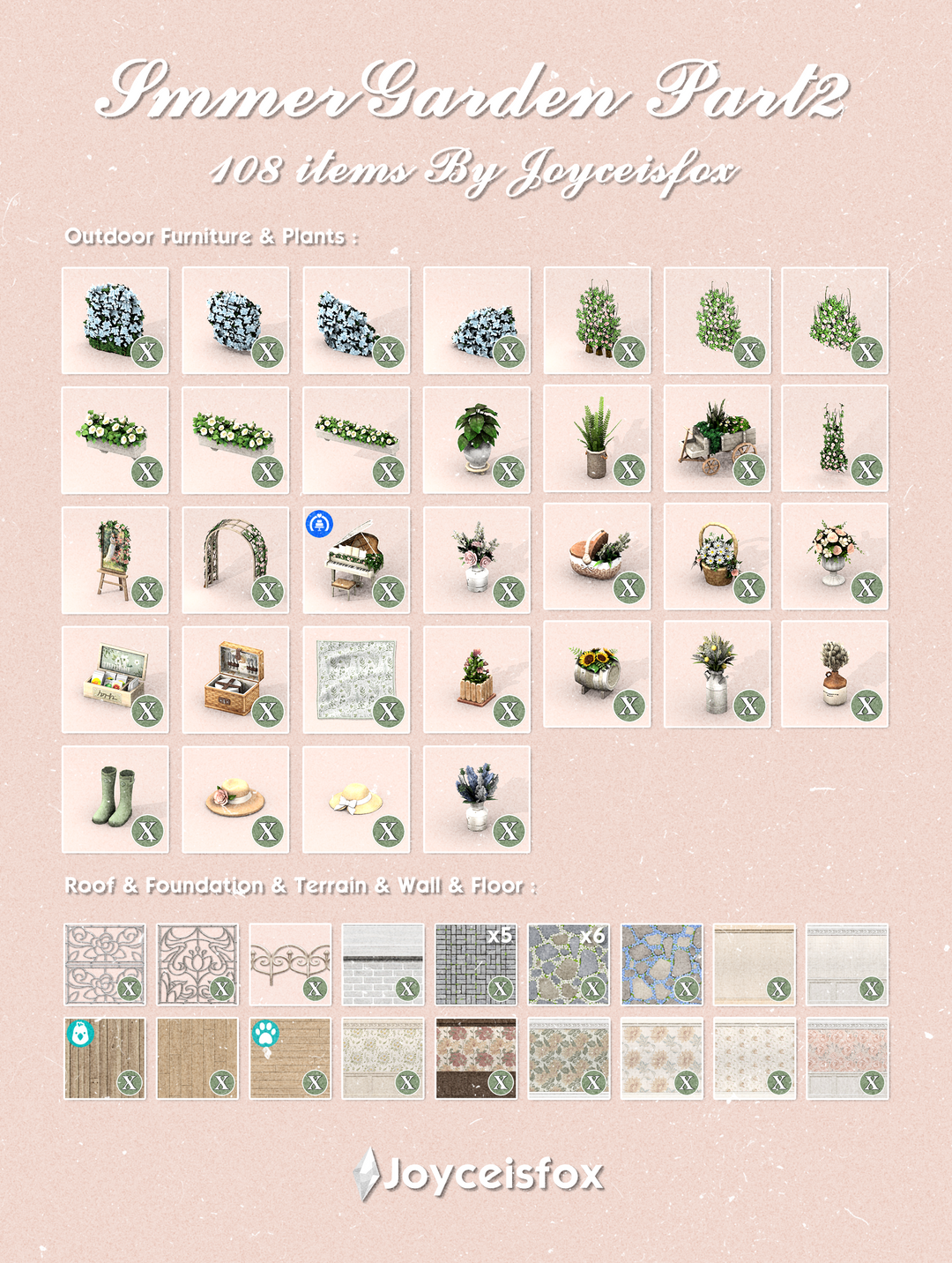 Summer Garden - Part2（108items） | Patreon