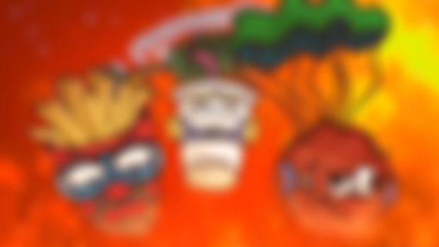 Rendered frame from the Aqua Teen Hunger Force Opening REANIMATED