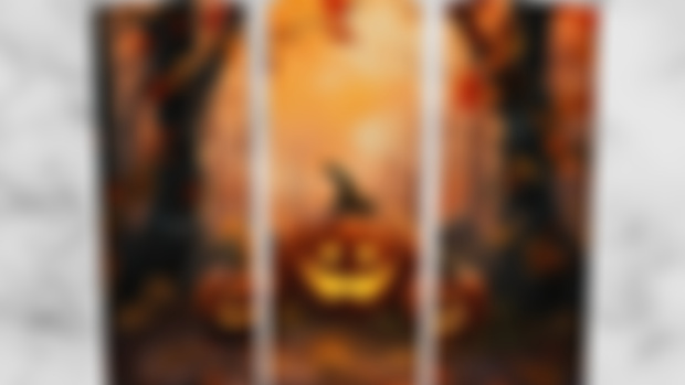 20 oz Skinny Tumbler - Halloween Pumpkins