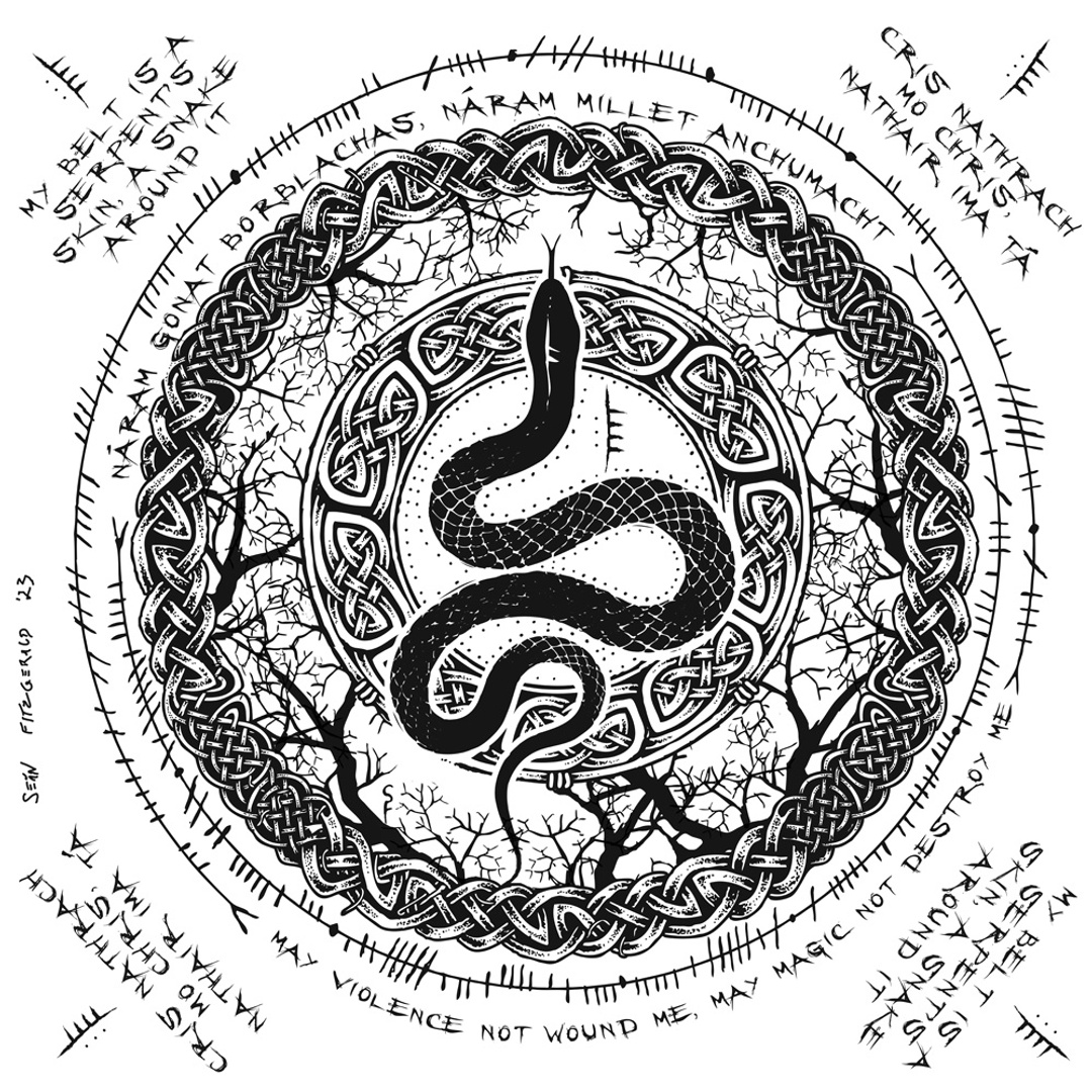 Old Irish: Serpent Incantation | Patreon, image size:1080x1080