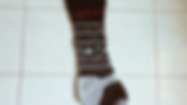it's 86 degrees in illinois but doesn't this photo of a handknit christmas stocking make you feel chilly?