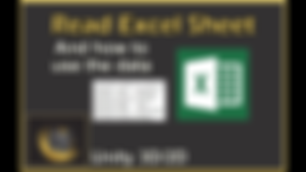 Unity Read Excel sheet, and use the data