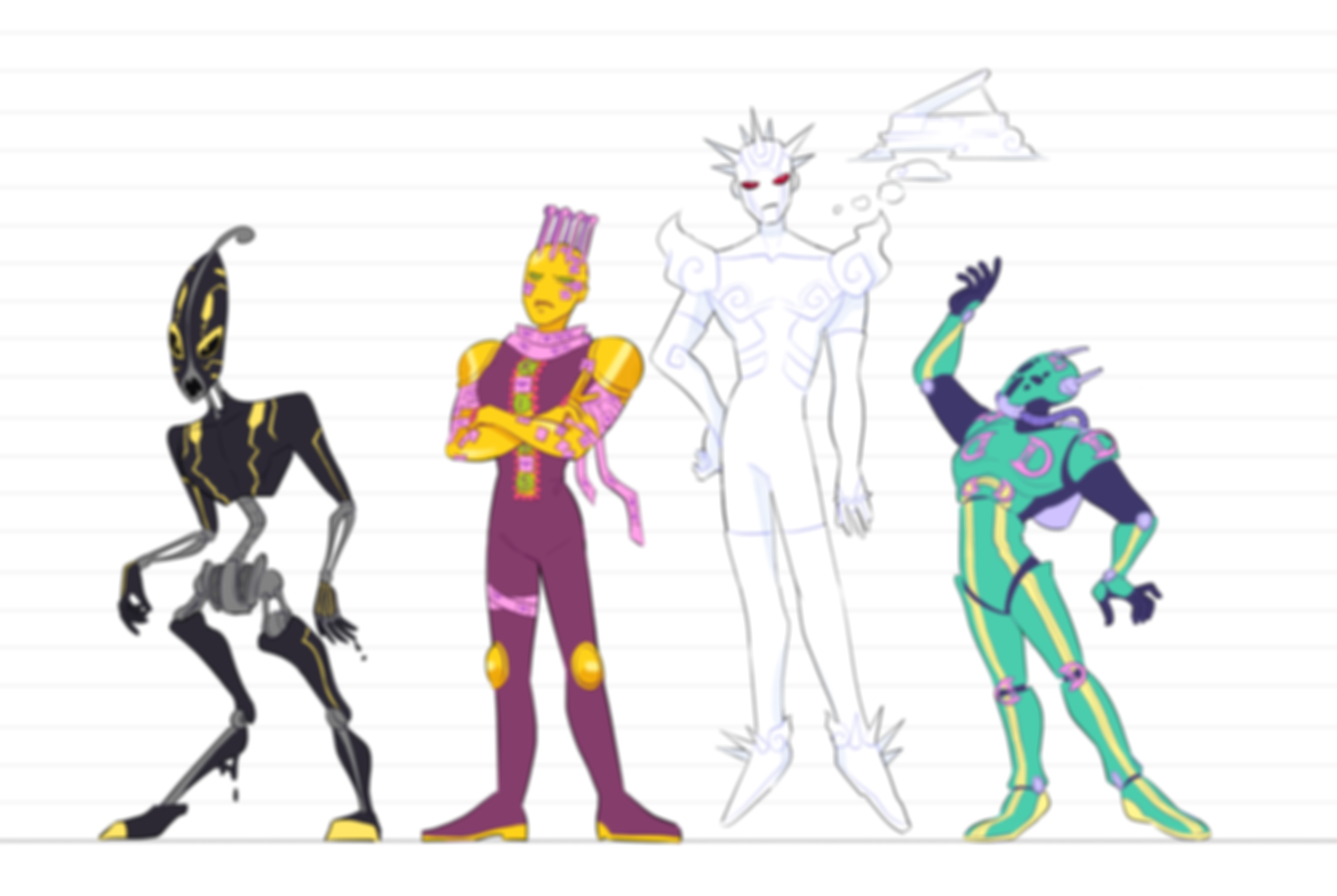 JJBA AU) Standverse designs done FINALLY | Patreon