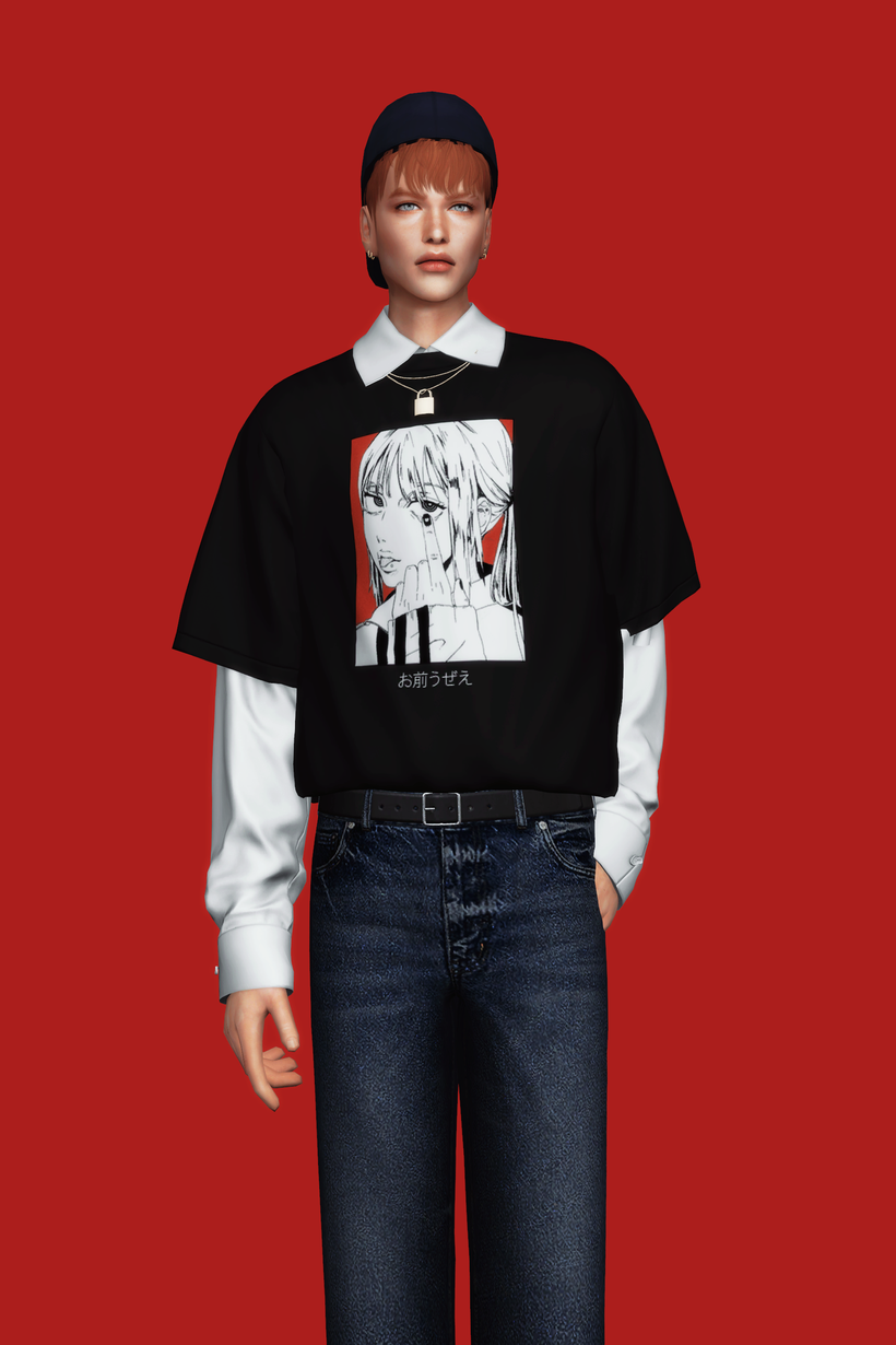 Layered T-Shirt II · Lock Necklace | Patreon