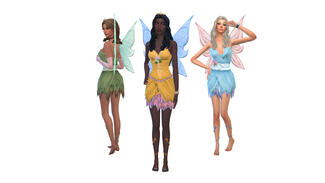 sims 4 fairy dress The sims fantasia