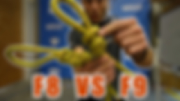 Is the Figure of Nine Knot Easier to Untie? F8 vs F9 revisited