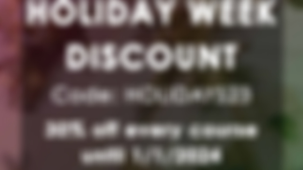 Happy Holidays with a 30% Discount any Course
