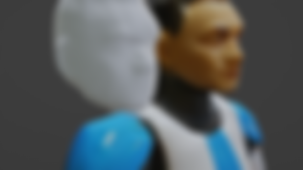 1/12 Clone Head Scanned and remeshed