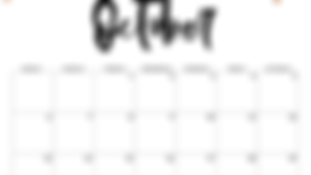 October Calendar