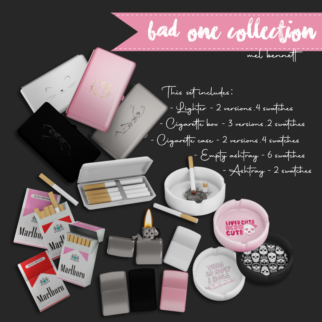 sims 4 cc cigarette BAD ONE COLLECTION