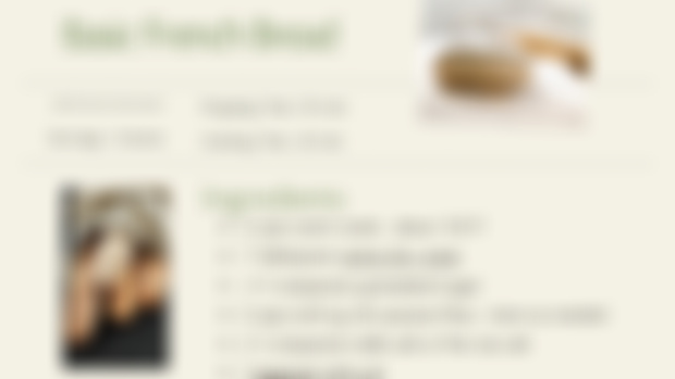 French Bread Recipe