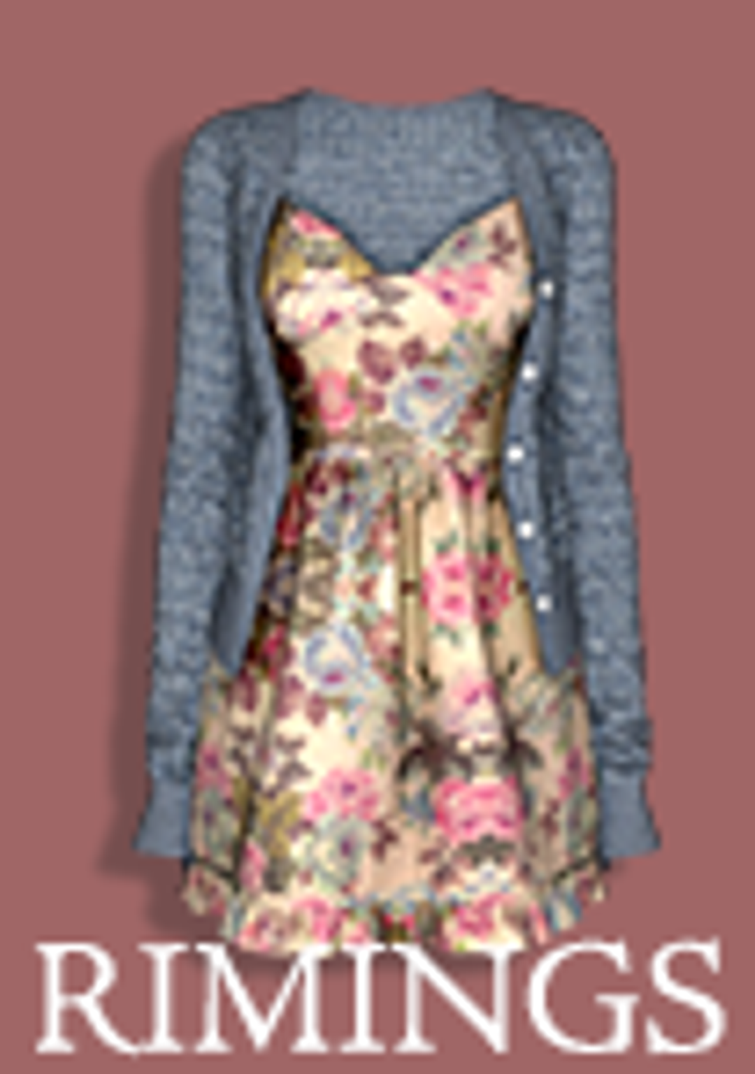 RIMINGS] Lovely Mini Dress & Cardigan | Patreon