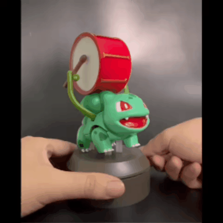 POKEMON BULBASAUR DRUM AUTOMATA - ARTICULATED FLEXI