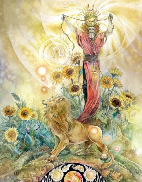 "Лев, Зодиак", художник Stephanie Law