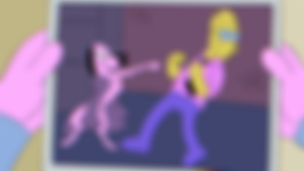 Woofy Simpsons Style
