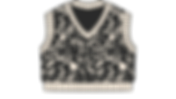 Composition sweater vest 