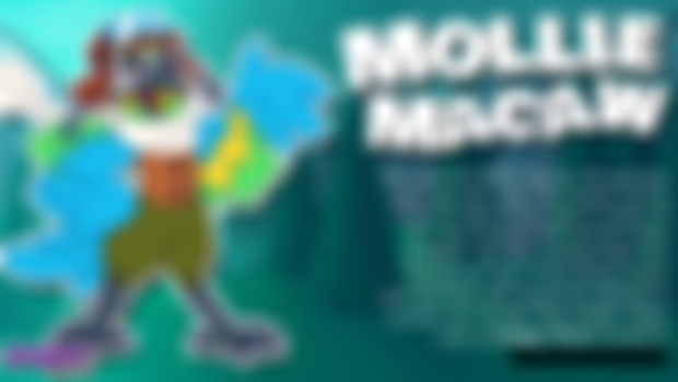 It's Mollie Macaw! The Greatest Pilot You Ever Saw!